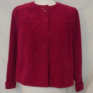 Studio Works Fuchsia Pink Blazer Jacket Size 4P